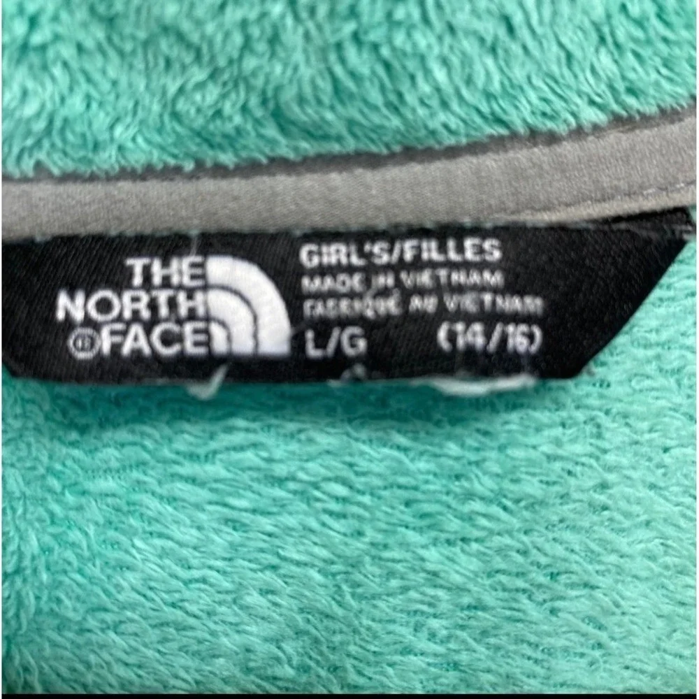 The North Face Gray DryVent Fleece Removable Lined Hooded‎ Jacket Kids L/G 14-16